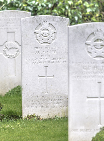 Grave of P/O John Gillespie Magee Jr, RCAF