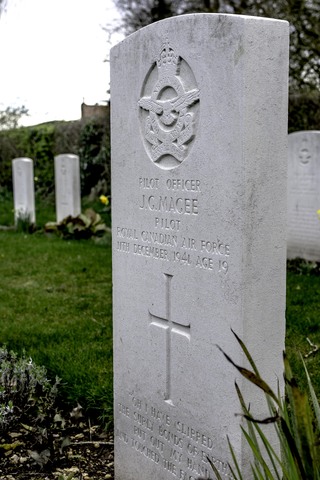 Grave of P/O John Gillespie Magee Jr, RCAF
