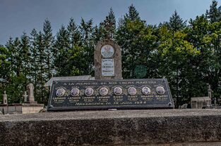 Memorial to the victims of the Dessiex and Brandy families