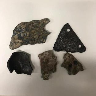 Pieces of Flying Officer Ludwik Paszkiewicz's Hurricane Mk 1 L1696