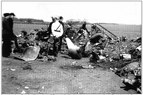 Wreckage of Stirling LJ645